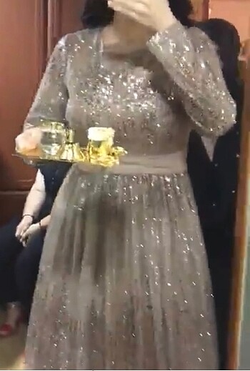 Diğer Pudra rengi abiye