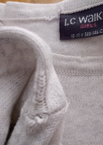 Lcwaikiki Marka Kız Çocuk Gri Kazak - Görsel 6