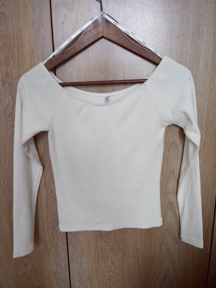 Kadın Uzun Kollu Kayık Yaka Basic Tişört - Görsel 3