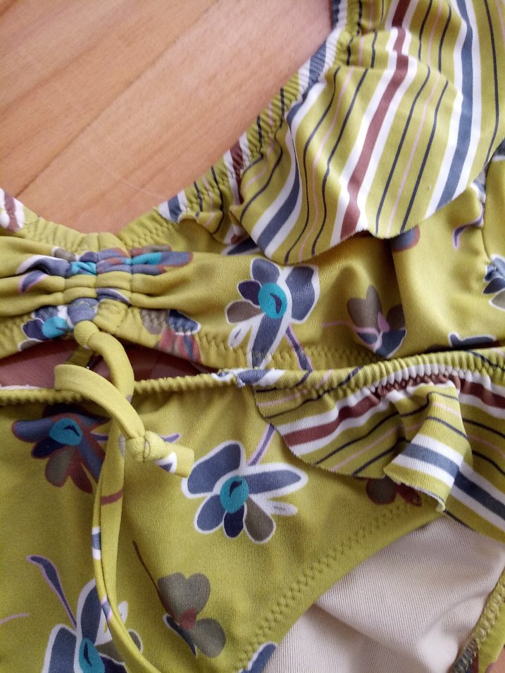 Penti Yeşil Çiçek Desenli Fırfırlı Bikini Takım - Görsel 5