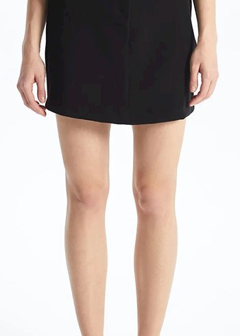 Lcw Vision Siyah Kadın Basic Mini Etek - Görsel 8