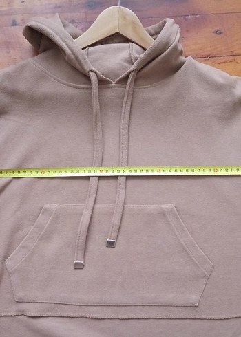 Camel Renk Kapüşonlu Defacto Salaş Sweatshirt - Görsel 6