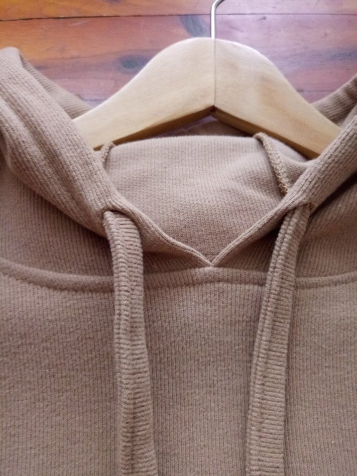 Camel Renk Kapüşonlu Defacto Salaş Sweatshirt - Görsel 4
