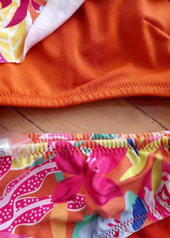 Renkli Bohem Desenli Genç Kız Bikini Takım - Görsel 4