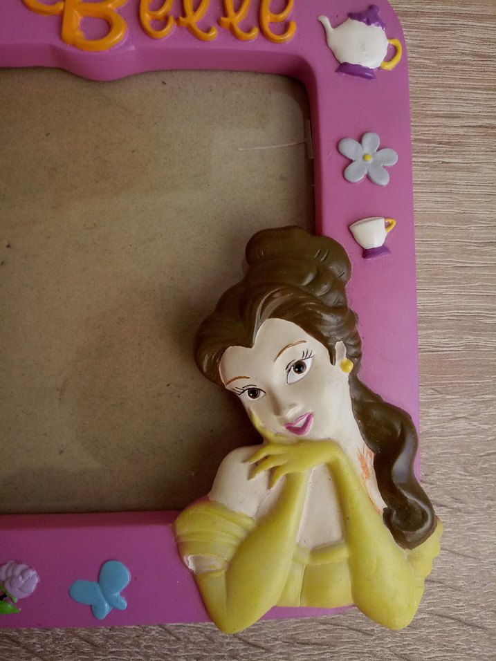 Pembe Disney Bella Temalı Çerçeve - Görsel 3