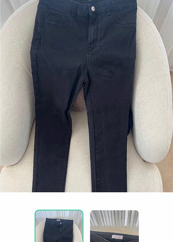 Defacto Siyah Slim Fit Jean Pantolon