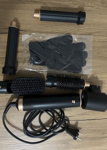 5'li Fonksiyonlu Siyah Sıcak Havalı Saç makinası - Görsel 3