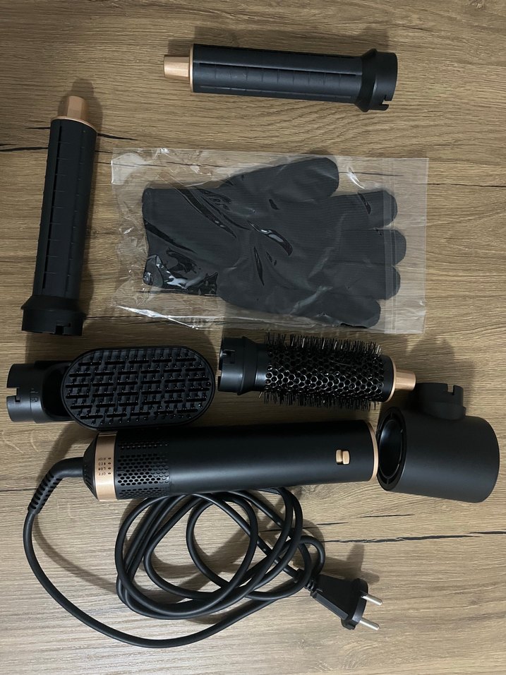 5'li Fonksiyonlu Siyah Sıcak Havalı Saç makinası - Görsel 3