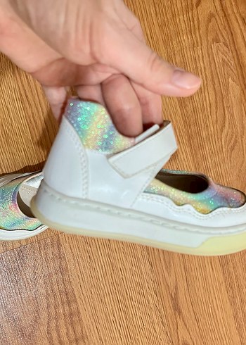 Kız Çocuk Çok Renkli Bağcıksız Babet Ayakkabı - Görsel 3