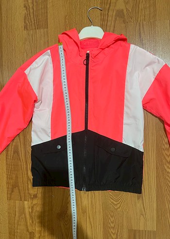 Kız Çocuk Kapüşonlu Pembe Trençkot - Görsel 5