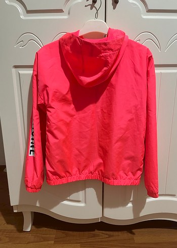 Kız Çocuk Kapüşonlu Pembe Trençkot - Görsel 2