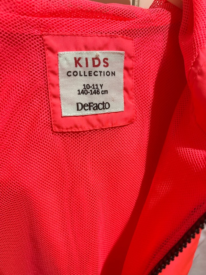 Kız Çocuk Kapüşonlu Pembe Trençkot - Görsel 4