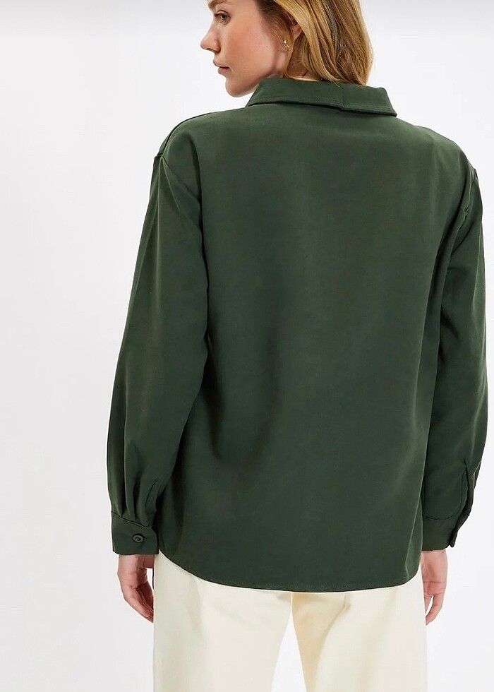 Trendyolmilla Yeşil Gömlek - Görsel 2