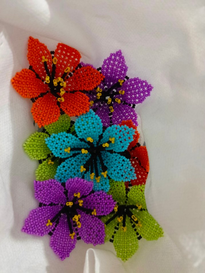 büyük çiçek küpe - Görsel 3