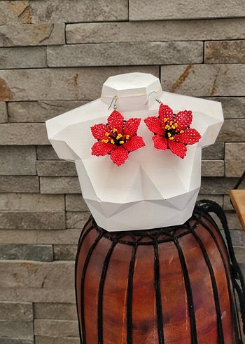 Büyük Çiçek Küpe - Görsel 3