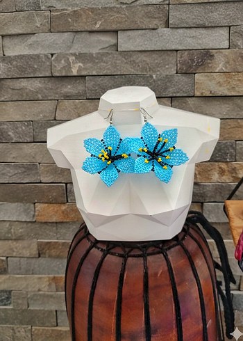 Büyük Çiçek Küpe - Görsel 2