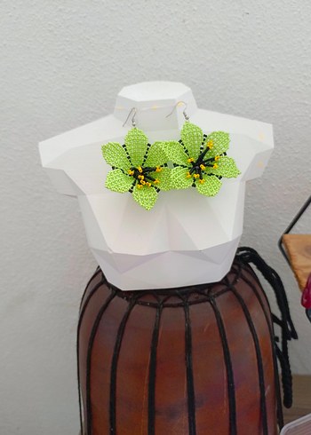 Büyük Çiçek Küpe - Görsel 5