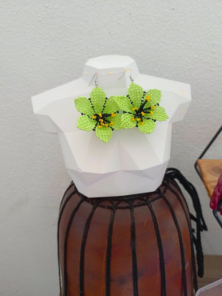 Büyük Çiçek Küpe - Görsel 5