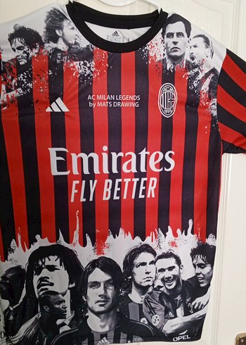 AC Milan Legends Erkek Baskılı Kırmızı Forma