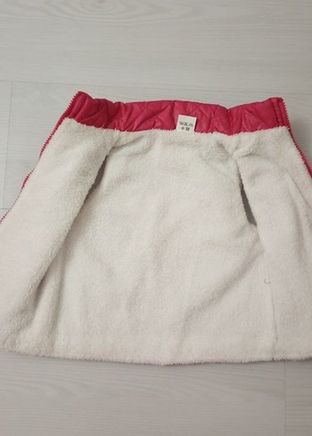 Kız Çocuk Pembe Fermuarlı Yelek - Görsel 3