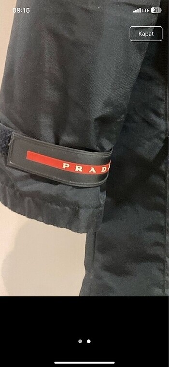 l Beden Prada mont uzun kaban ceket