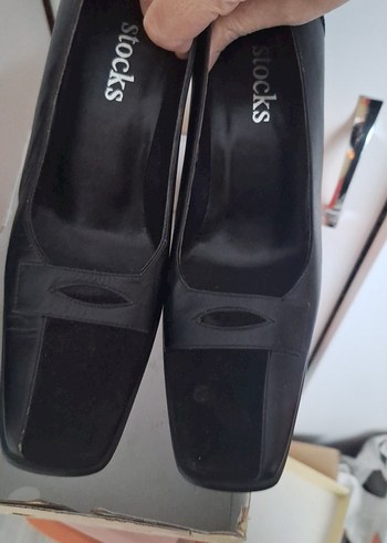 Kadın Siyah Topuklu Klasik Ofis Ayakkabısı - Görsel 2