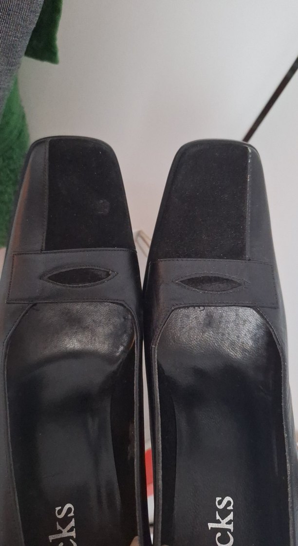 Kadın Siyah Topuklu Klasik Ofis Ayakkabısı - Görsel 4