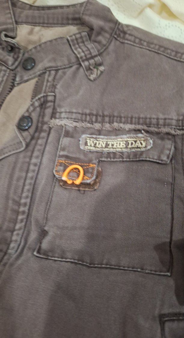 Erkek Çocuk kahve Denim Ceket Düğmeli - Görsel 3