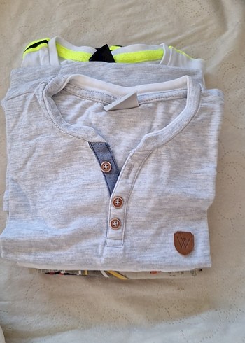 Erkek çocuk Mavi Pamuklu Kısa Kollu Tişört - Görsel 17