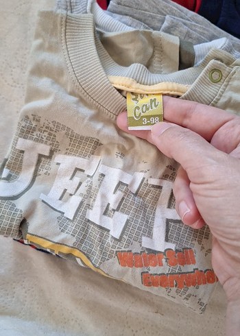 Erkek çocuk Mavi Pamuklu Kısa Kollu Tişört - Görsel 14