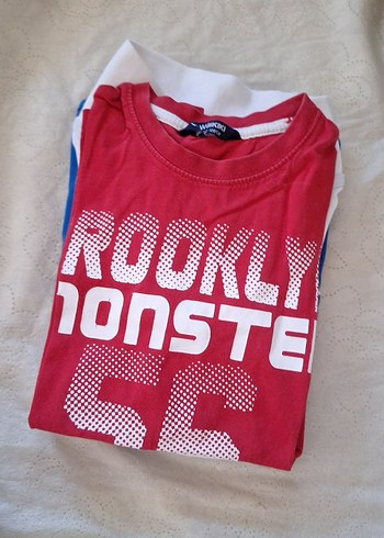 Erkek çocuk Mavi Pamuklu Kısa Kollu Tişört - Görsel 5