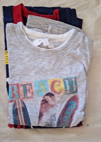 Erkek çocuk Mavi Pamuklu Kısa Kollu Tişört - Görsel 12