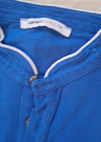 Erkek çocuk Mavi Pamuklu Kısa Kollu Tişört - Görsel 2