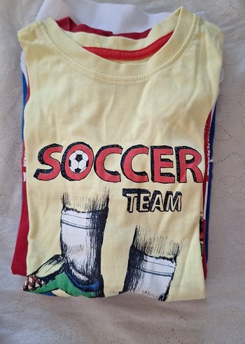 Erkek çocuk Mavi Pamuklu Kısa Kollu Tişört - Görsel 7