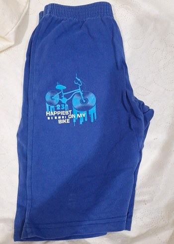 Mavi Baskılı Erkek Çocuk Şortu - Görsel 2