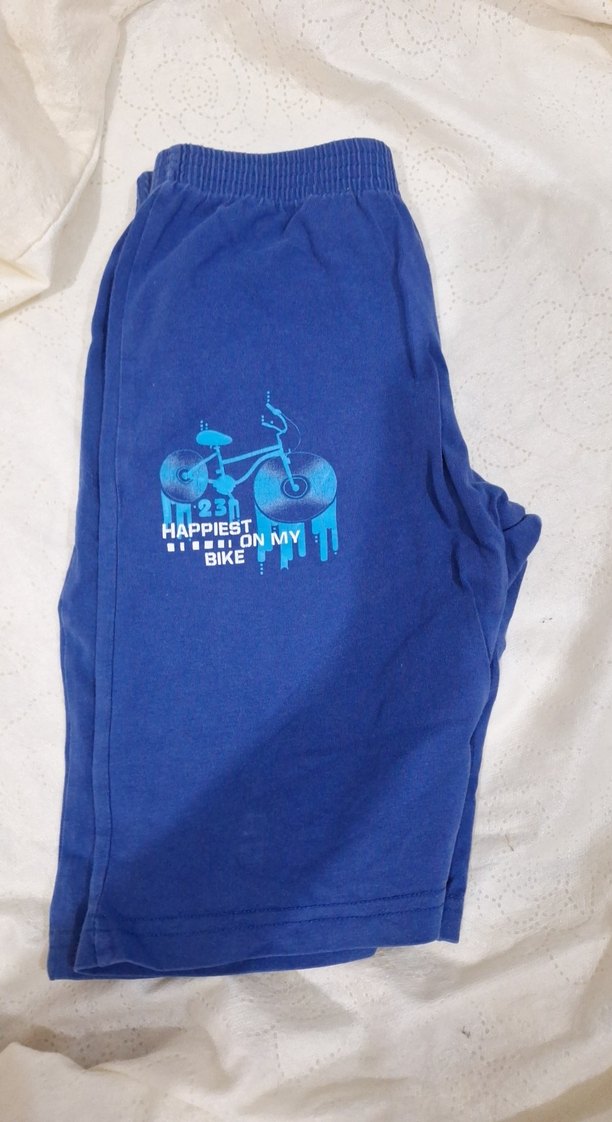 Mavi Baskılı Erkek Çocuk Şortu - Görsel 2