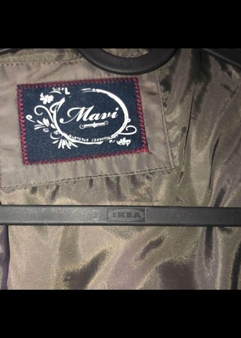 Kürk Detaylı Uzun Gri Kadın Kışlık Mont - Görsel 3