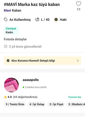 Kürk Detaylı Uzun Gri Kadın Kışlık Mont - Görsel 9