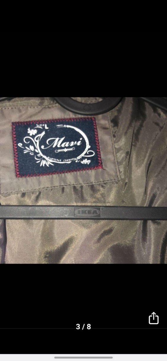 Kürk Detaylı Uzun Gri Kadın Kışlık Mont - Görsel 3