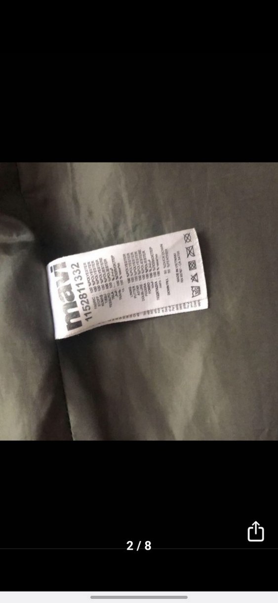 Kürk Detaylı Uzun Gri Kadın Kışlık Mont - Görsel 2