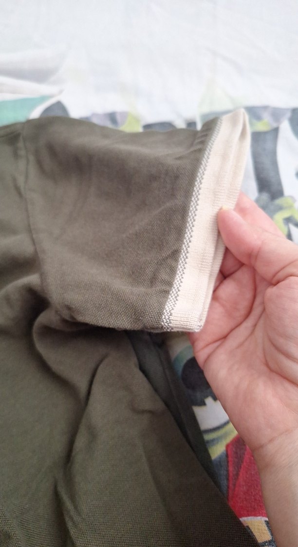 Erkek haki Kısa Kollu Polo Yaka Tişört - Görsel 4