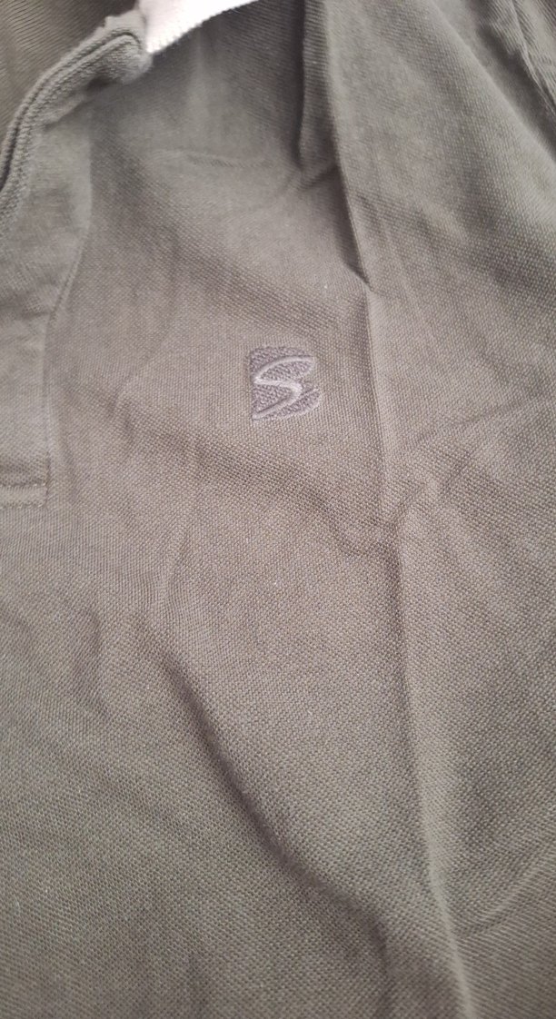 Erkek haki Kısa Kollu Polo Yaka Tişört - Görsel 3