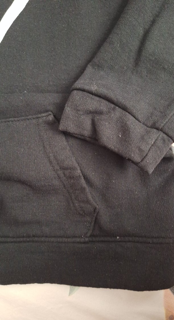 CR7 Baskılı Siyah Kapüşonlu Sweatshirt - Görsel 2