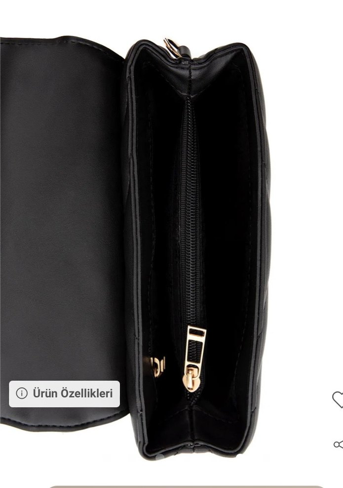 Siyah Deri Kemerli Kadın Çanta Pierre Cardin - Görsel 4