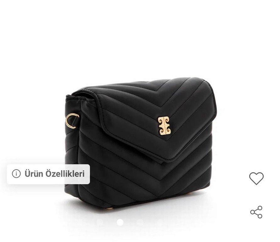 Siyah Deri Kemerli Kadın Çanta Pierre Cardin - Görsel 2