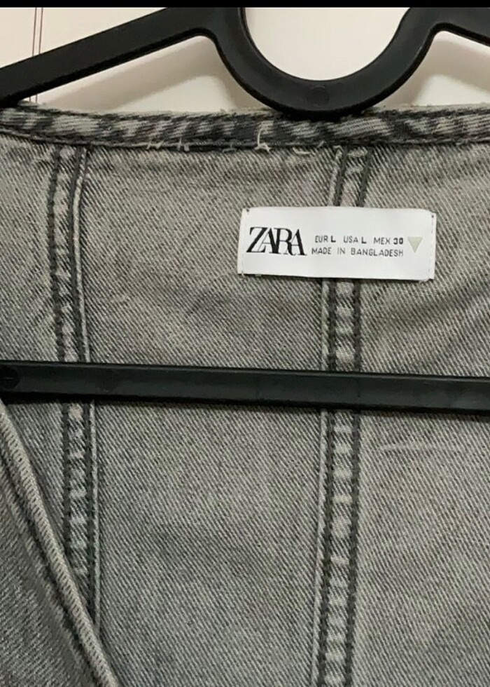 Zara kot jean gömlek bluz - Görsel 3