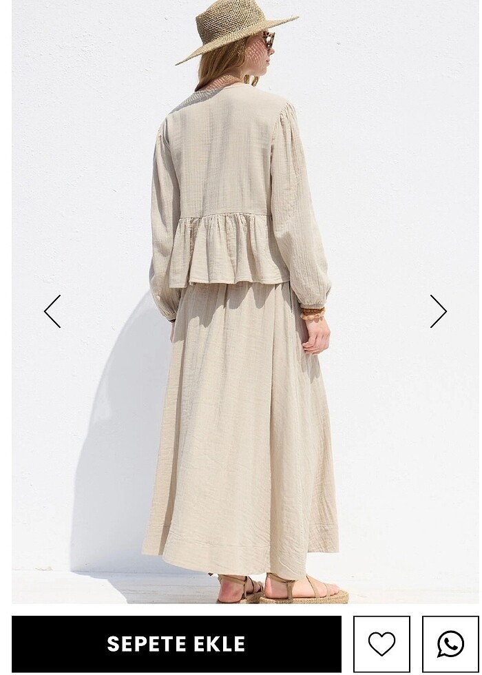 MANUKA MÜSLİN BLUZ - Görsel 4