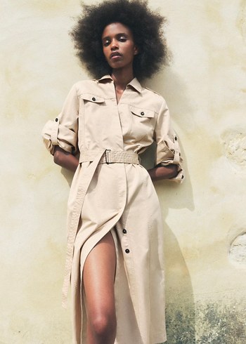 Zara Trençkot Elbise - Görsel 5