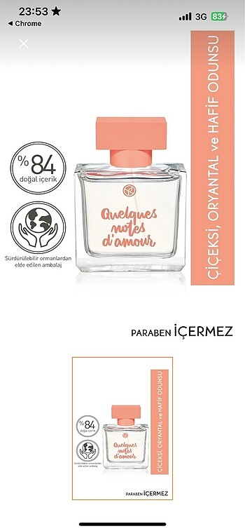 Quelques notes d?amour parfüm
