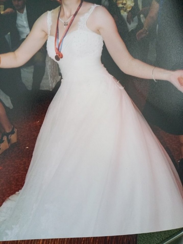 Esra Özcan Özel dikim A-Line Gelinlik - Görsel 4